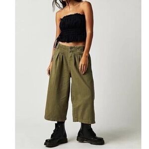 FP Movement by Free People Olive Cropped Pants Preloved